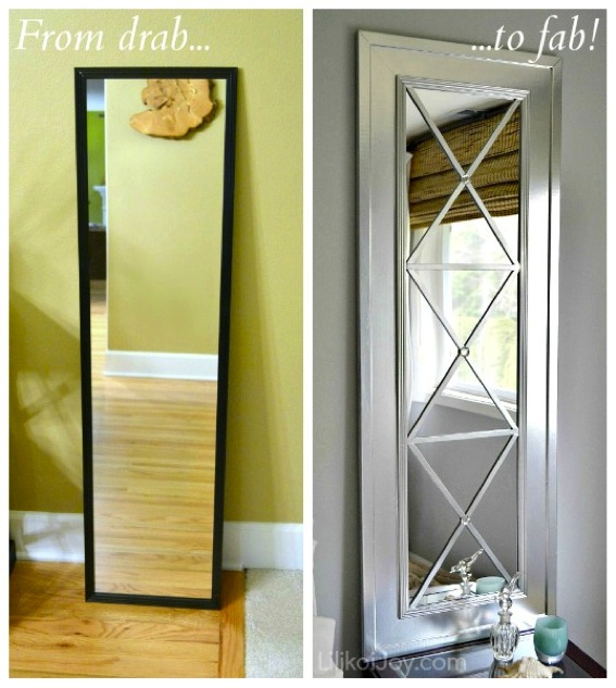 how to diy upcycle mirror