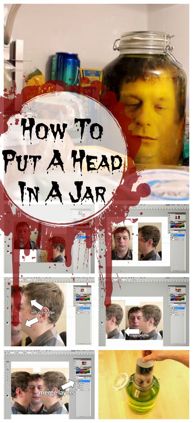 severed Head In Jar Collage