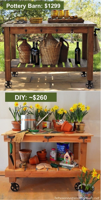 Build Your Own Diy Pottery Barn Inspired Potting Table And Save