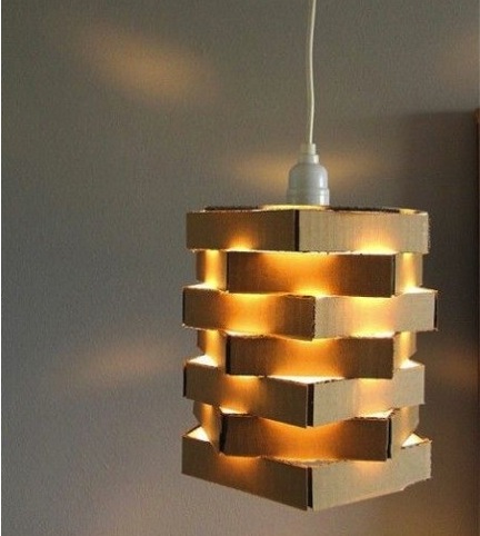 cardboard lampshade