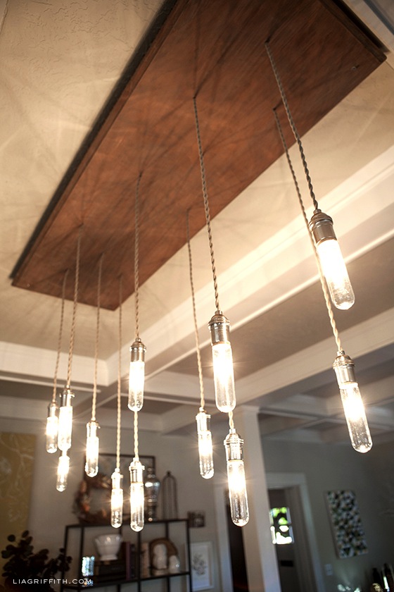 Diy edison on sale bulb chandelier