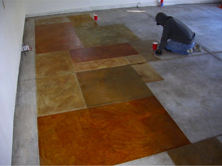 Diy Stained Concrete How To