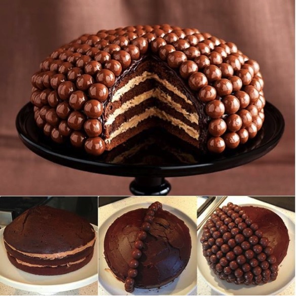 Amazing Chocolate Maltball Cake Recipe