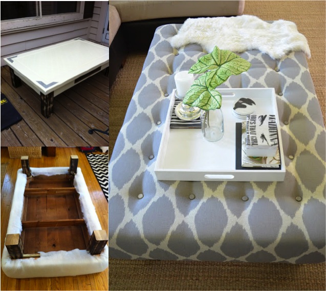 Diy tufted deals coffee table