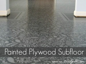 painted stenciled floor
