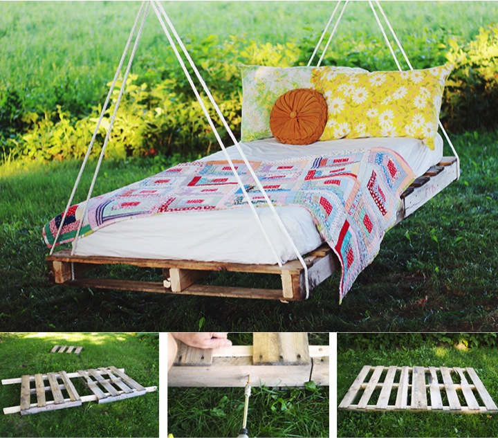 Diy Pallet Swing Bed Do It Yourself Fun Ideas