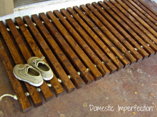 Diy Wooden Door Mat Tutorial Do It Yourself Fun Ideas