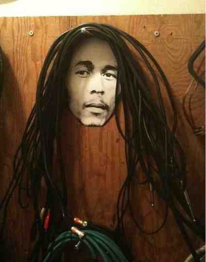 DIY Bob Marley Cord Storage