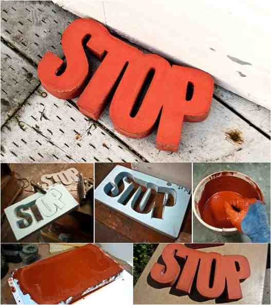 Easy Super Fun Diy Concrete Door Stop Do It Yourself Fun