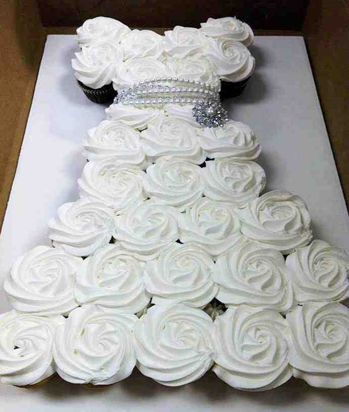 DIY Cupcake Wedding Dress Cake - Do-It ...