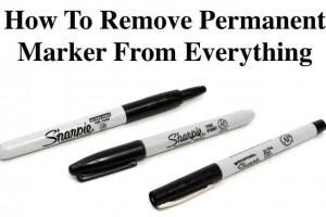How To Remove Permanent Marker
