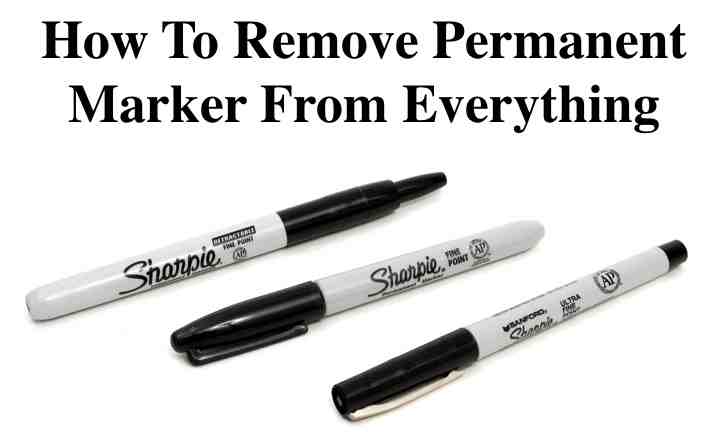 How to remove clearance sharpie