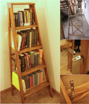 Charming Diy Ladder Bookshelf Do It Yourself Fun Ideas