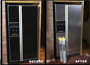 diy stainless steel kitchen makeover