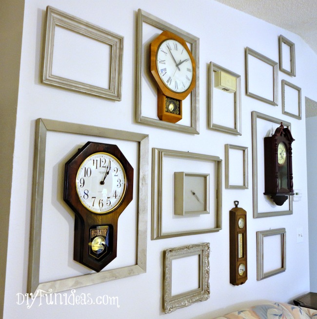 DIY Clock and Frame Gallery
