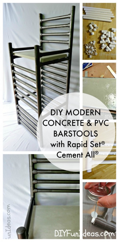 DIY CONCRETE PVC BAR STOOL