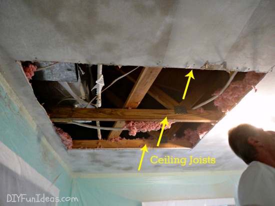 HOW TO REPAIR A HOLE IN YOUR CEILING DRYWALL