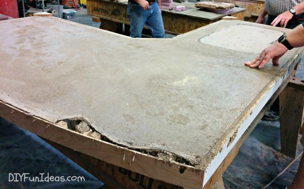 Grouting And Sealing Diy Concrete Countertops