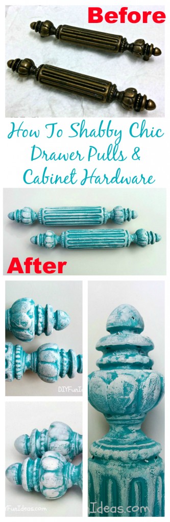 HOW TO SHABBY CHIC ANTIQUE CABINET HARDWARE