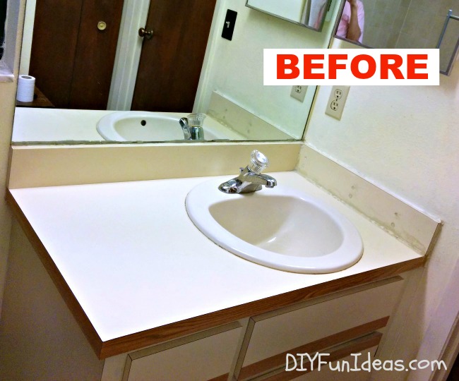 Diy Concrete Counter Overlay Vanity Makeover