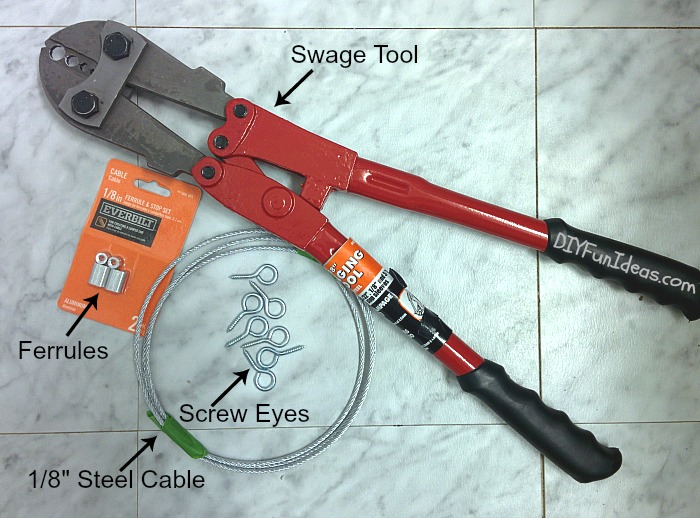 HOW TO MAKE DIY STEEL CABLE SUSPENSION SHELVES