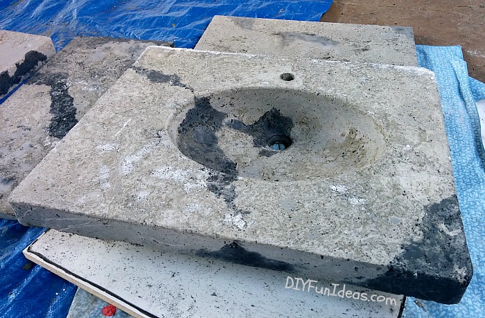 HOW TO MAKE A CONCRETE COUNTERTOP OR VANITY TOP WITH INTEGRAL SINK