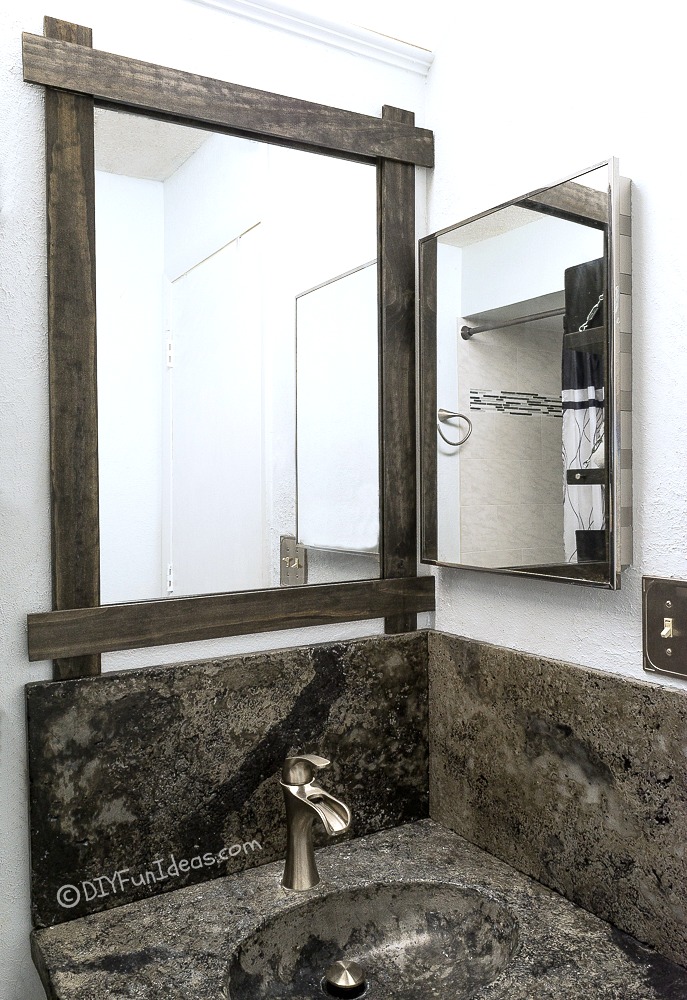 EASY AND AFFORDABLE BATHROOM MIRROR UPGRADE