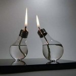 DIY lightbulb oil lamp