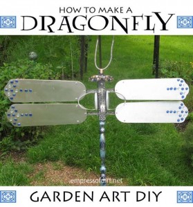 diy garden art dragon fly