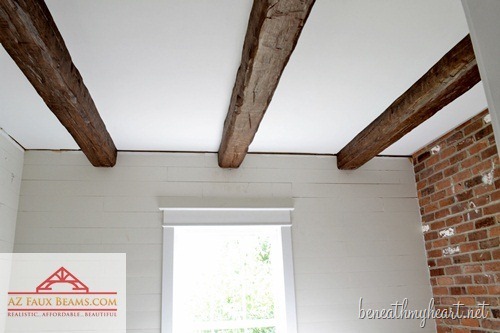 Faux Exposed Wood Beam Ceilings, How To Build Wooden Ceiling Beams