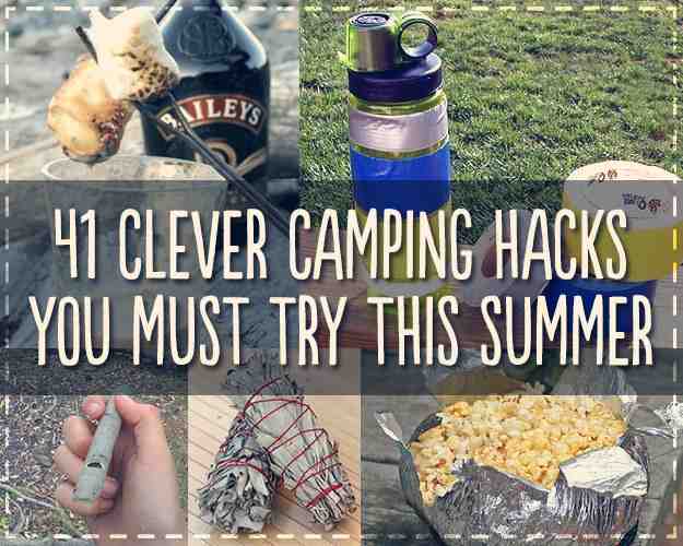 41 clever camping hacks