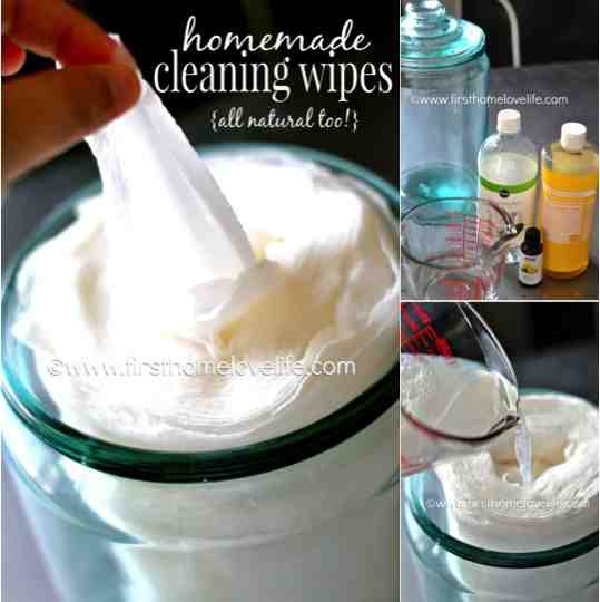 diy all natural homemade cleaning wipes