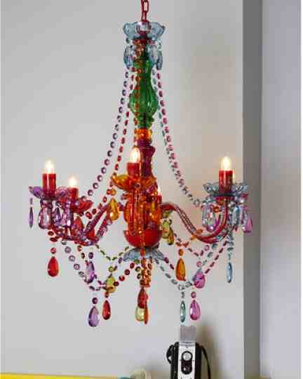 diy beaded chandelier