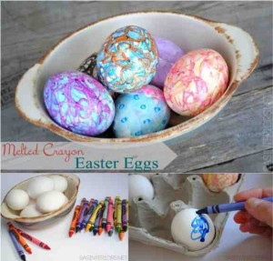 DIY Melted Crayon Eggs - Do-It-Yourself Fun Ideas