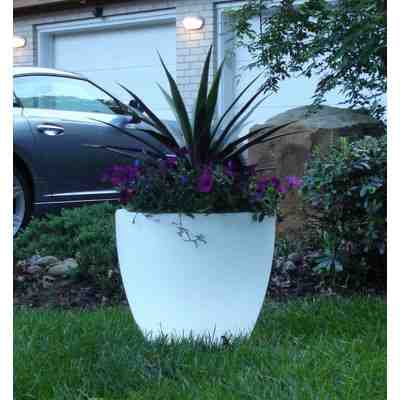 Glow In The Dark Flower Pots, Solar LED Planters