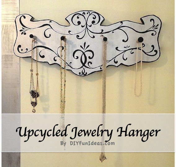 upcycled diy jewelry hanger