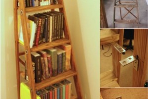 diy ladder bookshelf 2