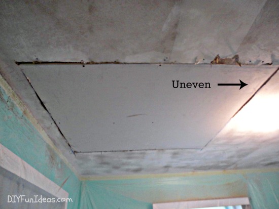 To Repair A Hole In Your Ceiling Drywall, How To Patch A Textured Ceiling Hole