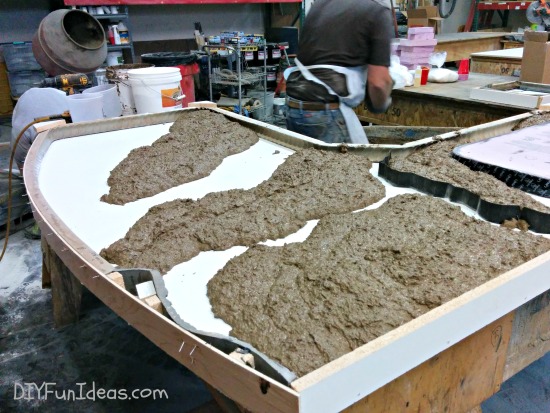 Homemade Concrete Countertop Mix Countertops Ideas   Pouring 3 