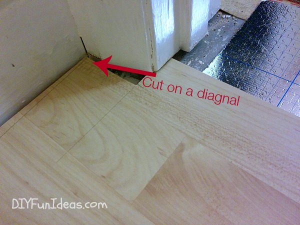 To Install Beautiful Laminate Floors, How To Cut Laminate Flooring Around A Door Frame