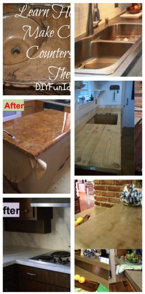 19 Amazing Countertops Homeowners Actually Diyd Do It Yourself Fun Ideas