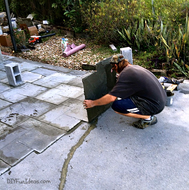 DIY STAMPED CONCRETE TILE TUTORIAL - Do-It-Yourself Fun Ideas