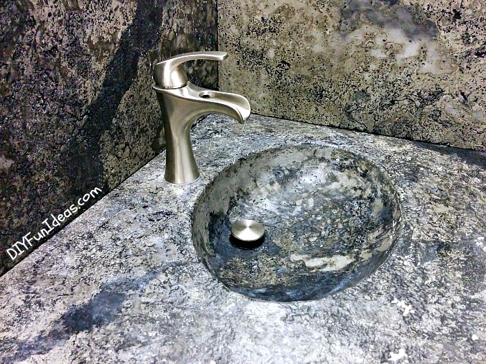 Diy Concrete Counter Overlay Vanity, Concrete Vanity Top With Integrated Sink Diy