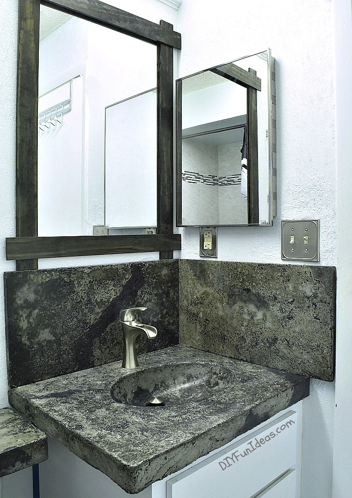 How To Make A Concrete Countertop Or, How To Make A Concrete Bathroom Vanity Top