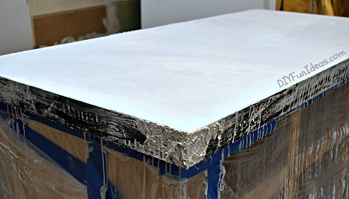 HOW TO MAKE BEAUTIFUL WHITE CAST IN PLACE CONCRETE COUNTERTOPS